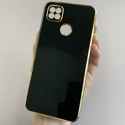 Чохол для Xiaomi Redmi 9С глянцевий із золотою окантовкою чохол на телефон сяомі редмі 9с чорний h7y, фото 1
