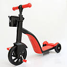 Дитячий самокат беговел велосипед Scooter 3 в 1 / Триколісний велосипед, фото 8