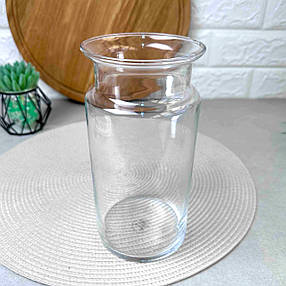 Фігурна скляна ваза 20 см для квітів TRENDGLASS JANNA, фото 3