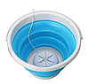 Кишенькова ультразвукова портативна міні пральна машинка Turbine Wash Ultrasonic, машина від USB та повербанка+ відро 10л, фото 5