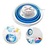 Похідна ультразвукова портативна міні пральна машинка Turbine Wash Ultrasonic, машина від USB та повербанка+ відро 10л, фото 7