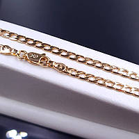 Ланцюжок. Плетіння карт'є панцирне. Xuping. Довжина: 50 см. Ширина: 3 мм.