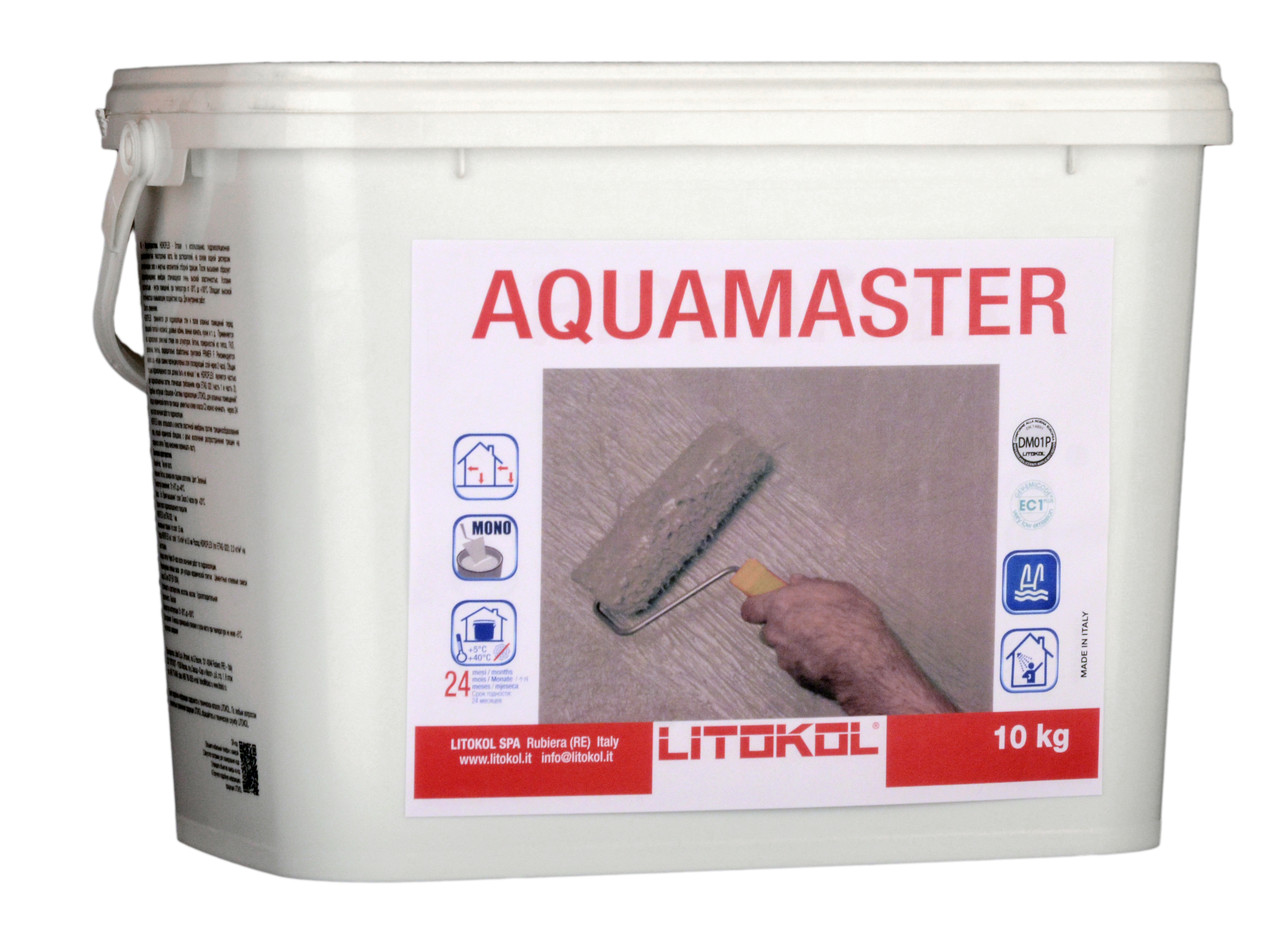 Гідроізоляція готова однокомпонентна Litokol Aquamaster (аквамайстер) 10 кг, (внутр/назву)