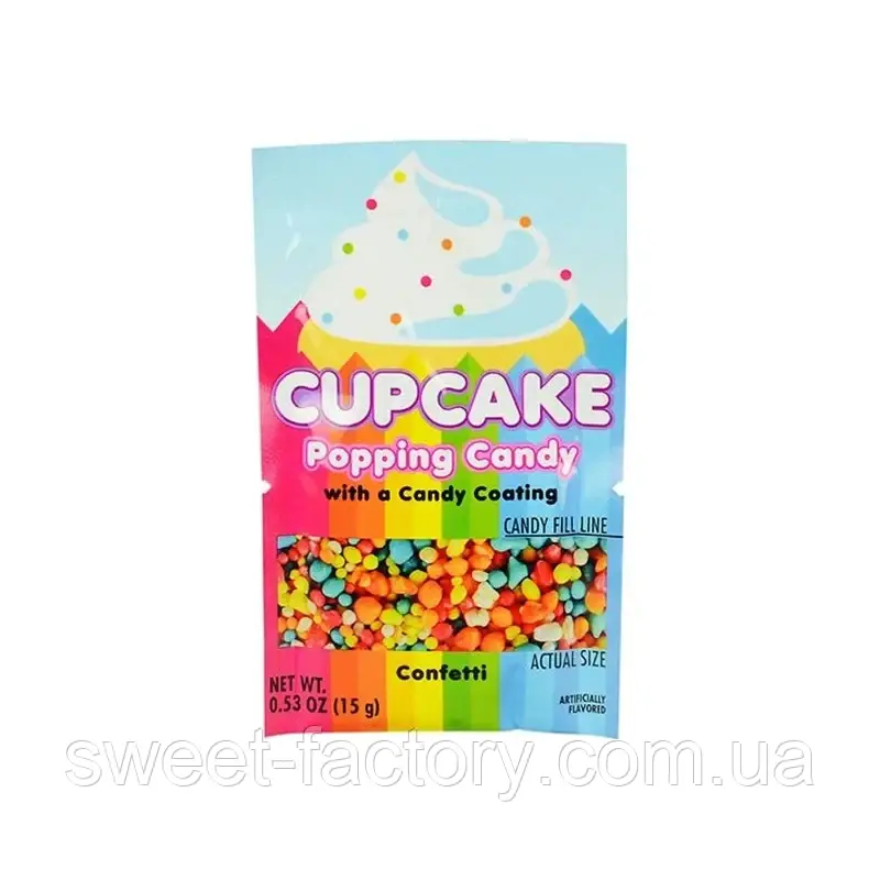 Стрільний цукор Popping Candy Confetti 15g, фото 1