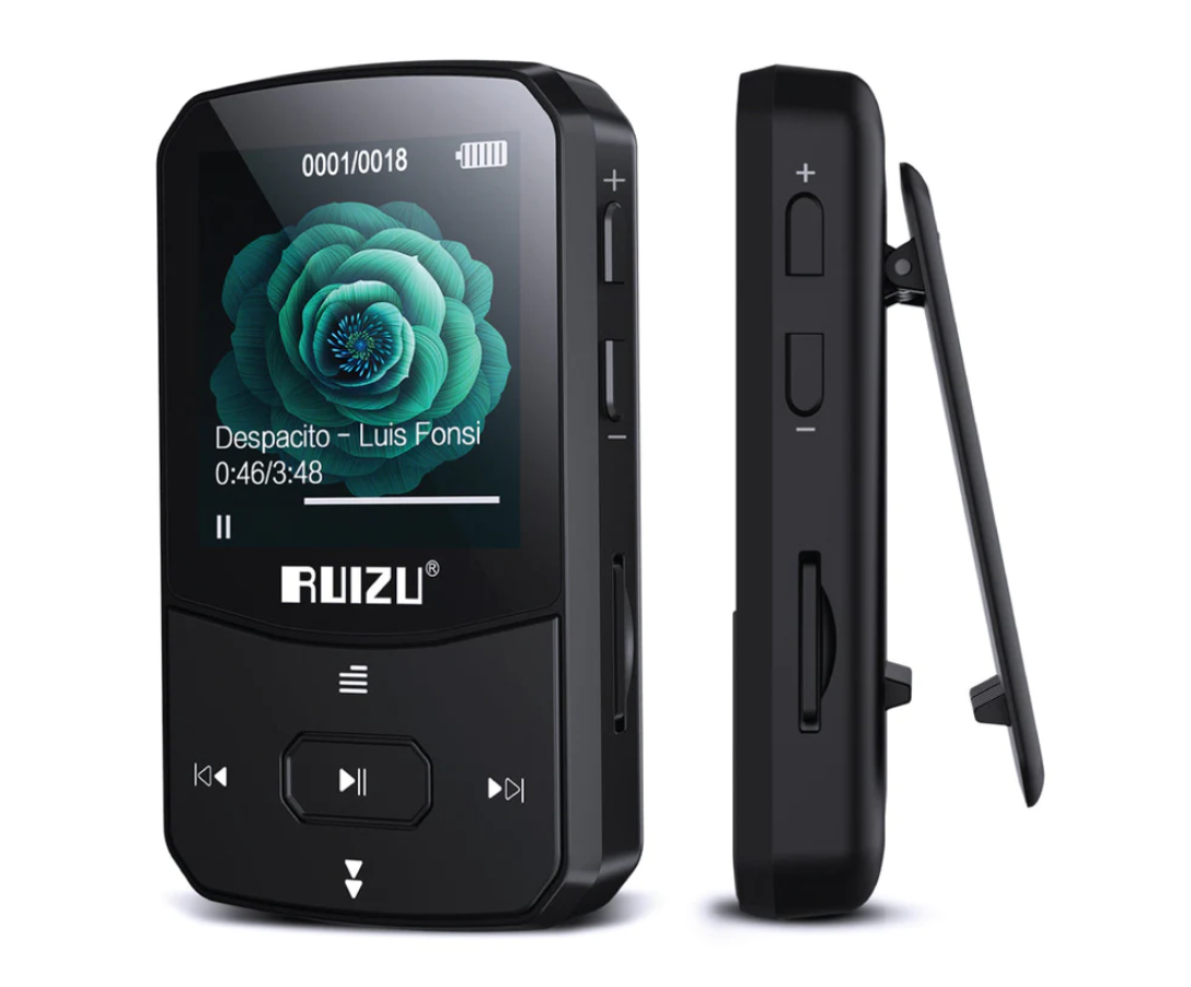 MP3 плеєр Ruizu X52 Bluetooth Hi-Fi 16Gb з кліпсою