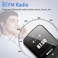 MP3 плеєр Ruizu X52 Bluetooth Hi-Fi 16Gb з кліпсою, фото 7