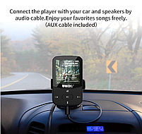 MP3 плеєр Ruizu X52 Bluetooth Hi-Fi 16Gb з кліпсою, фото 9