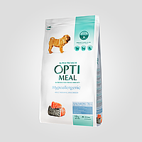 Сухой корм OPTIMEAL гипоаллергенный для взрослых собак средних и крупных пород с лососем, 12кг