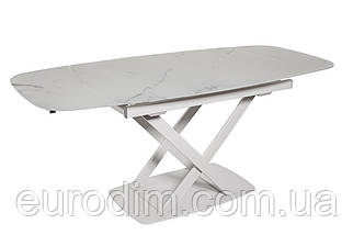 Стол обеденный DAOSUN DT 8106 белый мрамор, фото 3
