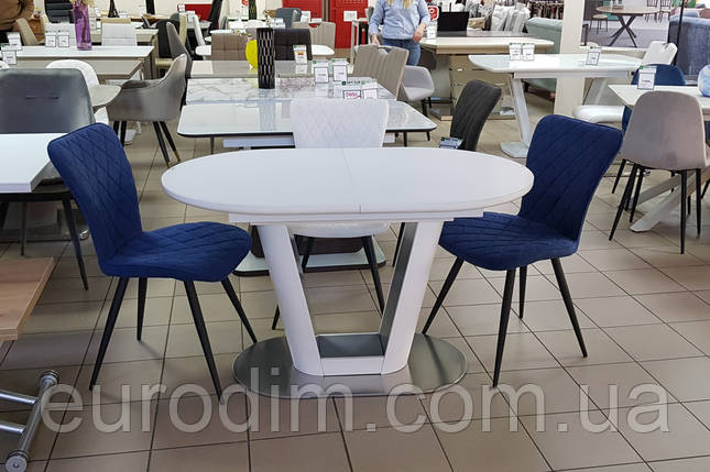 Стул кухонный синий ткань DAOSUN DC 9550 KD, фото 3
