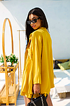 Костюм літній жіночий жовтий, сорочка на ґудзиках, шорти, фото 7
