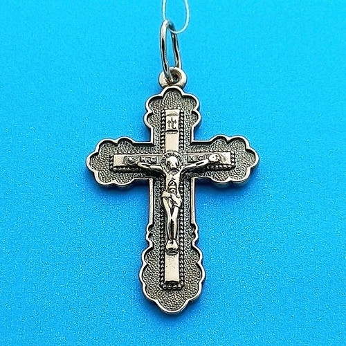 Срібний Хрест - православний чоловічій хрестик срібло 7,6г (40х29 мм)