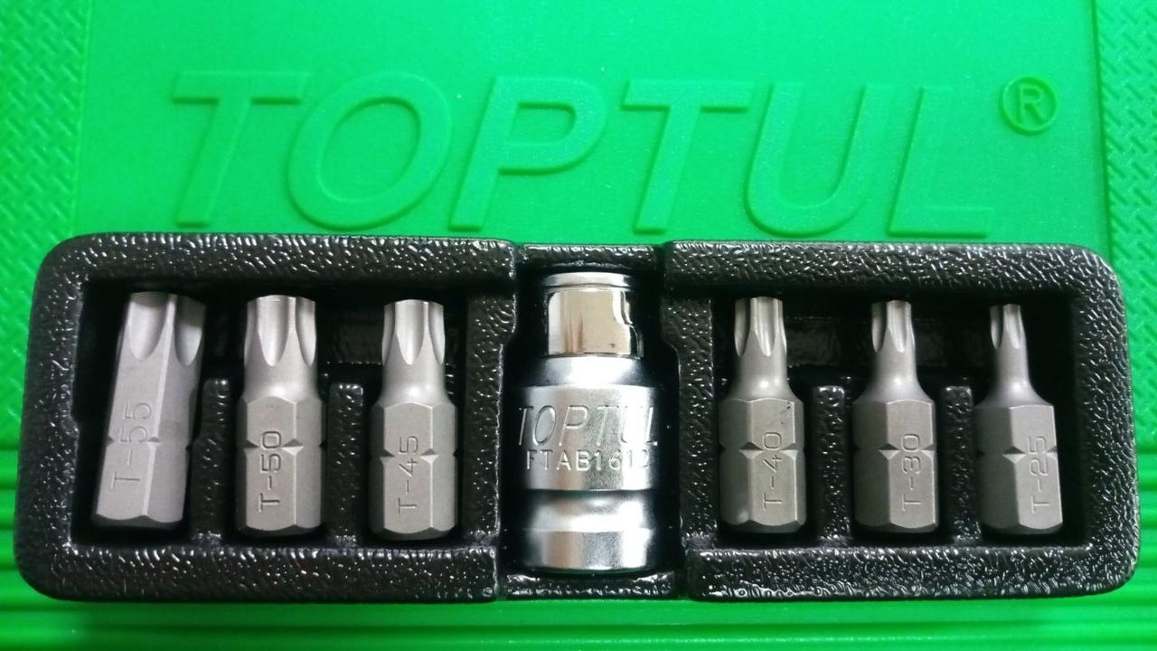 Haбіp біт 10мм TORX T25-T55 7oд. GAAT0705 TOPTUL