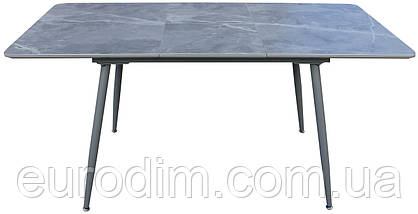 Стол обеденный раскладной керамика из МДФ серый DAOSUN DT 859 new, фото 3
