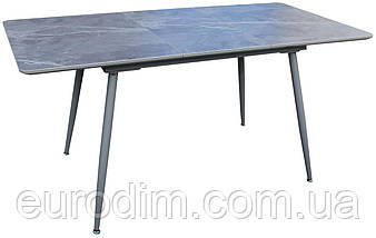 Стол обеденный раскладной керамика из МДФ серый DAOSUN DT 859 new, фото 4