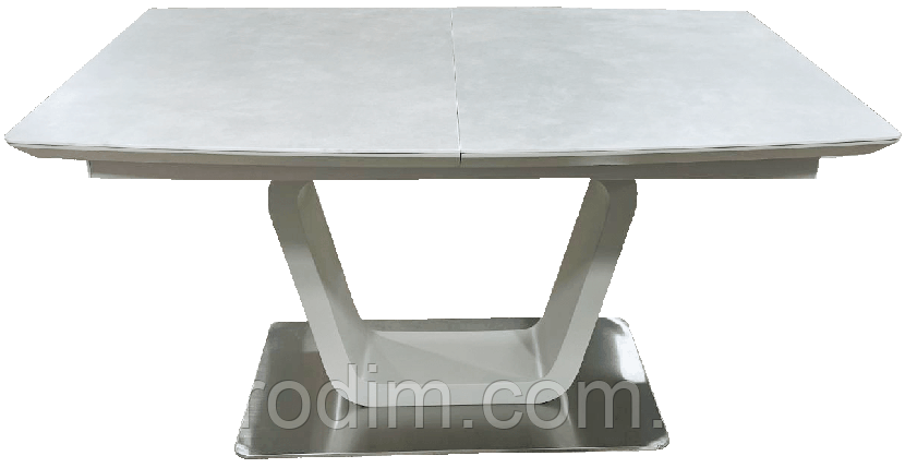Стол обеденный раскладной керамика из МДФ шампань DAOSUN DT 8108 new, фото 3