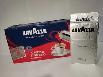 Кава мелена Lavazza Crema e Gusto Classico 250гр внутрішній ринок Лавація Італія