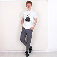 Костюм на хлопчика з аніме літній спортивний вік 10-15 років Футболка + штани Різні кольори, фото 2