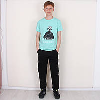 Костюм на хлопчика з аніме літній спортивний вік 10-15 років Футболка + штани Різні кольори, фото 6
