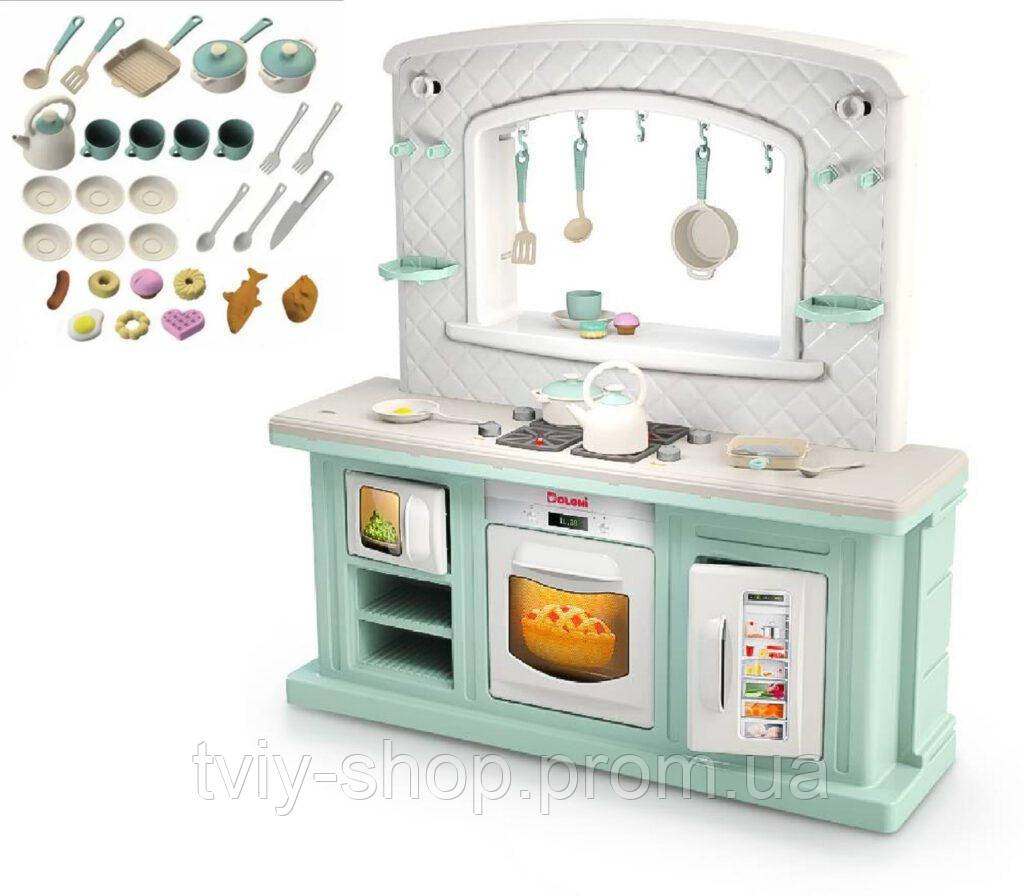 Кухня дитяча ігрова пластикова зі звуковими ефектами для дітей ігровий набір із посудом кухні для дівчаток