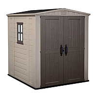 Садовый домик пластиковый Keter Factor 6x6 beige/taupe