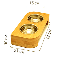 Підставка під миски для кішок "Гедиз"