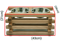 Підставка під миски для собак ПСО-001005