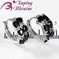 Серьги Xuping родий 1,6 см 324526(1)