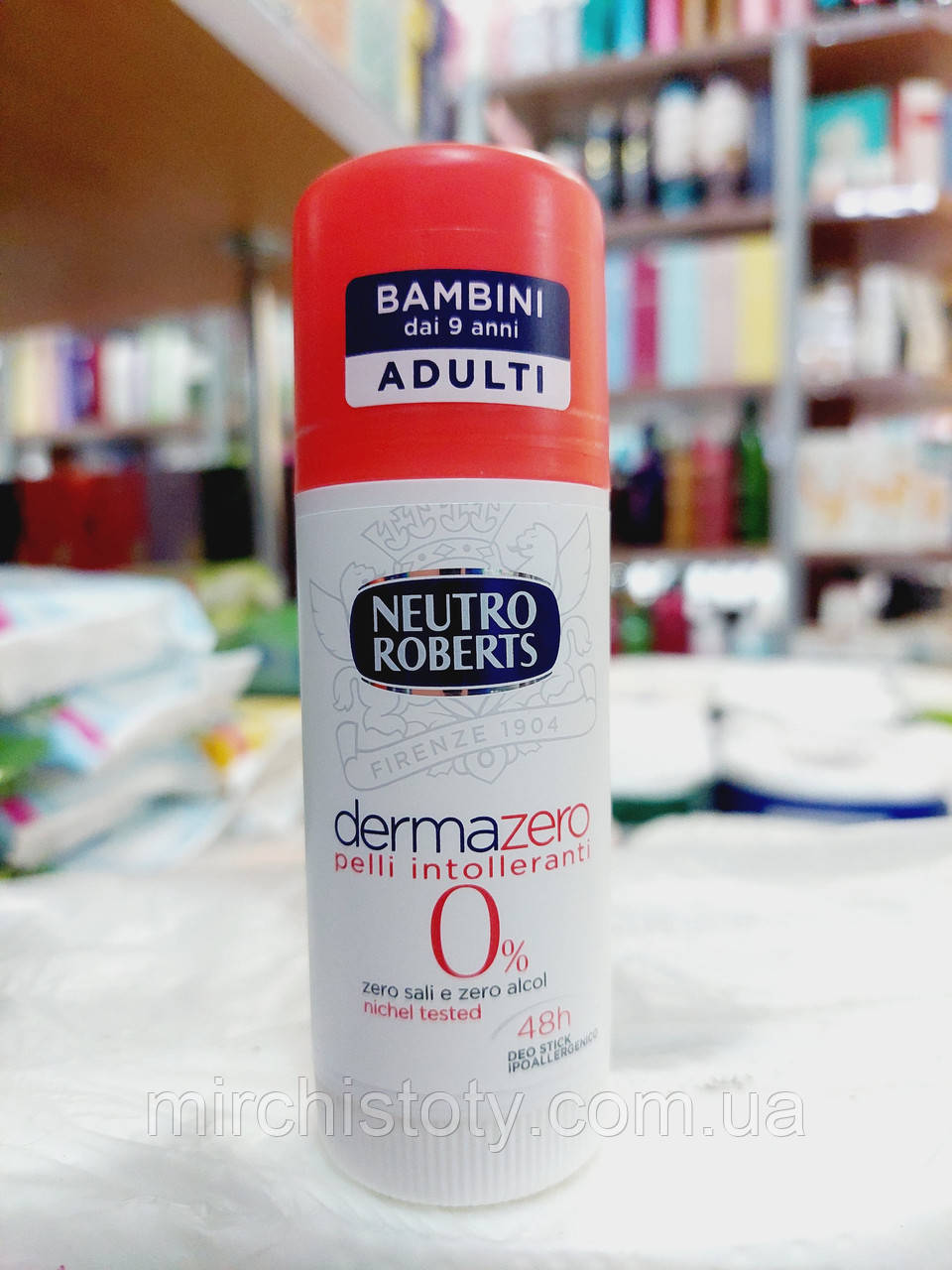 Дезодорант антиперспірант стик без алюмінію та спирту Neutro Roberts Derma Zero 40ml стик