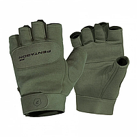 Перчатки тактические штурмовые беспалые Pentagon олива (M - XXL) Защитные военные перчатки ЗСУ
