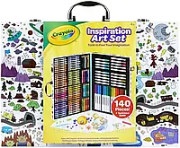 ПОВРЕЖДЕН ЧЕМОДАН Crayola Inspiration Art Case Набор для рисования Крайола Crayola 140 предметов