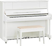 Пианино YAMAHA U1J (Polished White) ECS