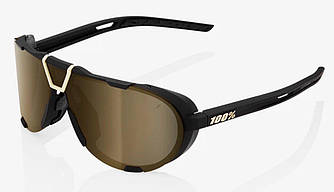 Окуляри 100% WestCraft+ Sunglasses (Soft Tact Black), Mirror Gold Lens