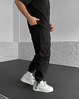 Мужские базовые джинсы зауженные(черные) 4299 молодежные удобные повседневные для парней