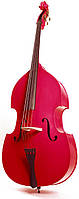 Контрабас STENTOR 1950LCRD Harlequin Rockabilly Double Bass 3/4 (Red) ECS