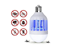 Світлодіодна лампа від комарів, комах Zapp Light LED Раптор лампочка антимоскітна 2 в 1