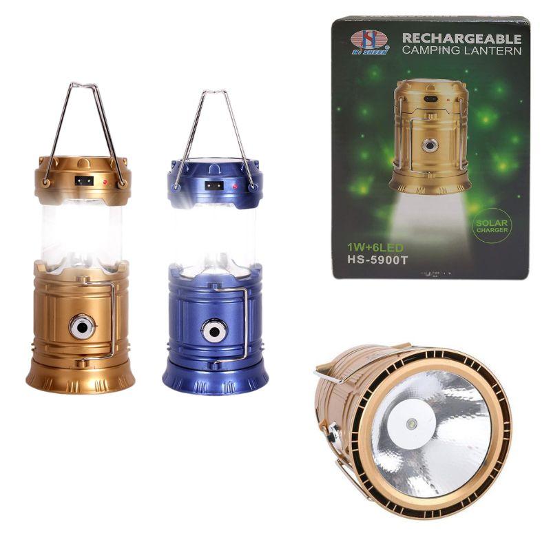 5900 HS/T Ліхтарик на акумуляторі, заряджання від мережі, 2 режими, в коробці, фото 1