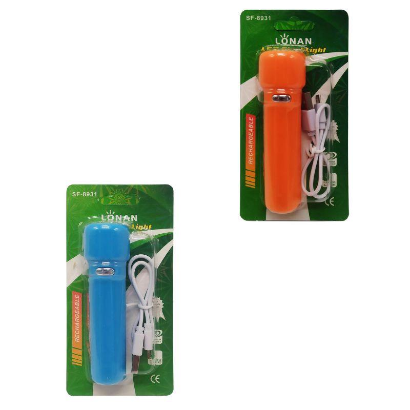 8931 SG Ліхтарик на акумуляторі, USB-кабель, фото 1