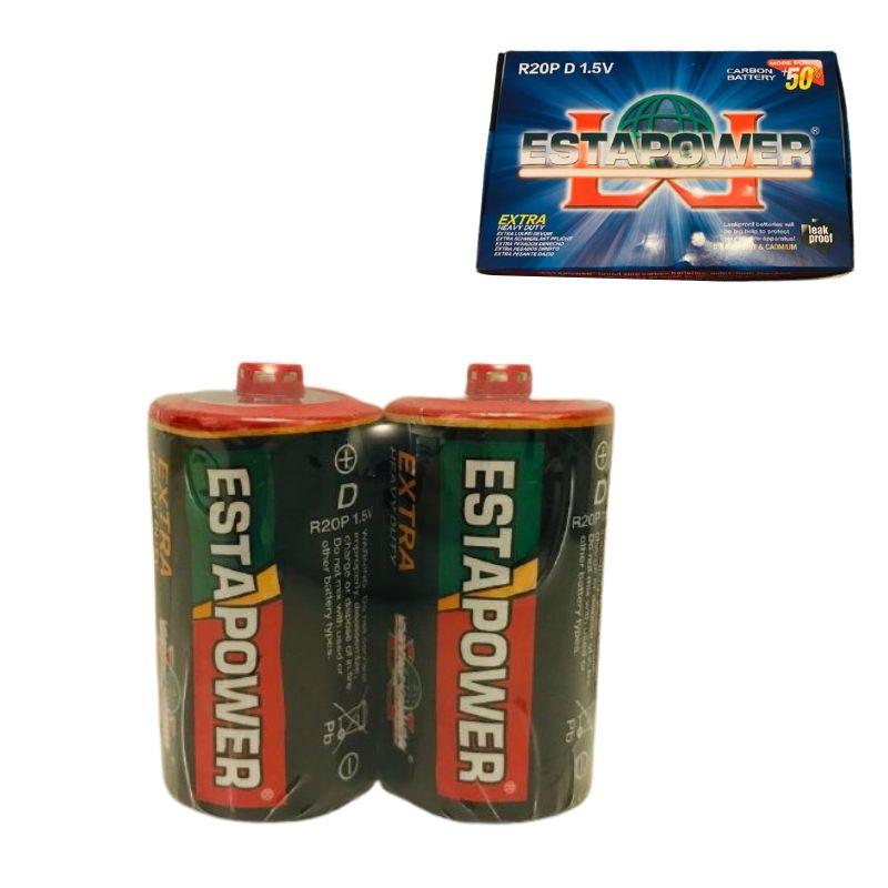 Батарейки R20 ESTAPOWER, 1,5 v, 24 штуки в коробк, фото 1