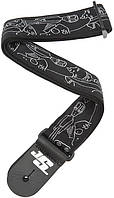 Ремень гитарный D'Addario JOE SATRANI WOVEN GUITAR STRAP (Silver Sketches)