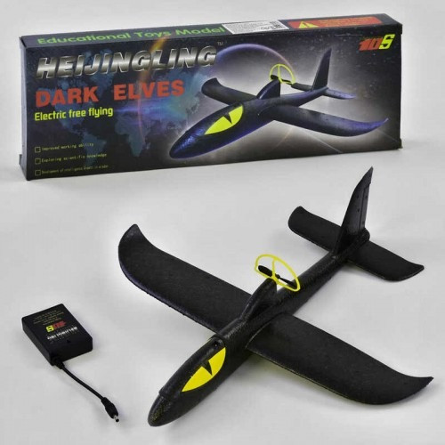 34389С Літак піноплтовий, запуск від руки, у коробці, фото 1