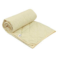 Летнее силиконовое одеяло 140х205 стеганое "Легкость" молочное микрофибра полиэфирное волокно (321.52СЛКУ)
