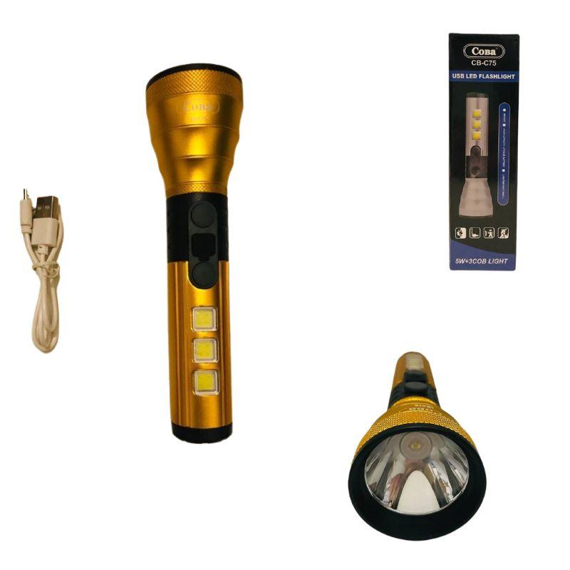 1215 Ліхтарик на акумуляторі, USB-кабель, фото 1