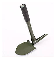 Зеленая лопата 5в1 с чехлом - незаменимый туристический инструмент со множеством функций