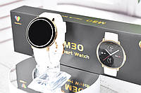 Смарт Часы М30 Super Amoled 42 mm Smart watch M30 круглые белый