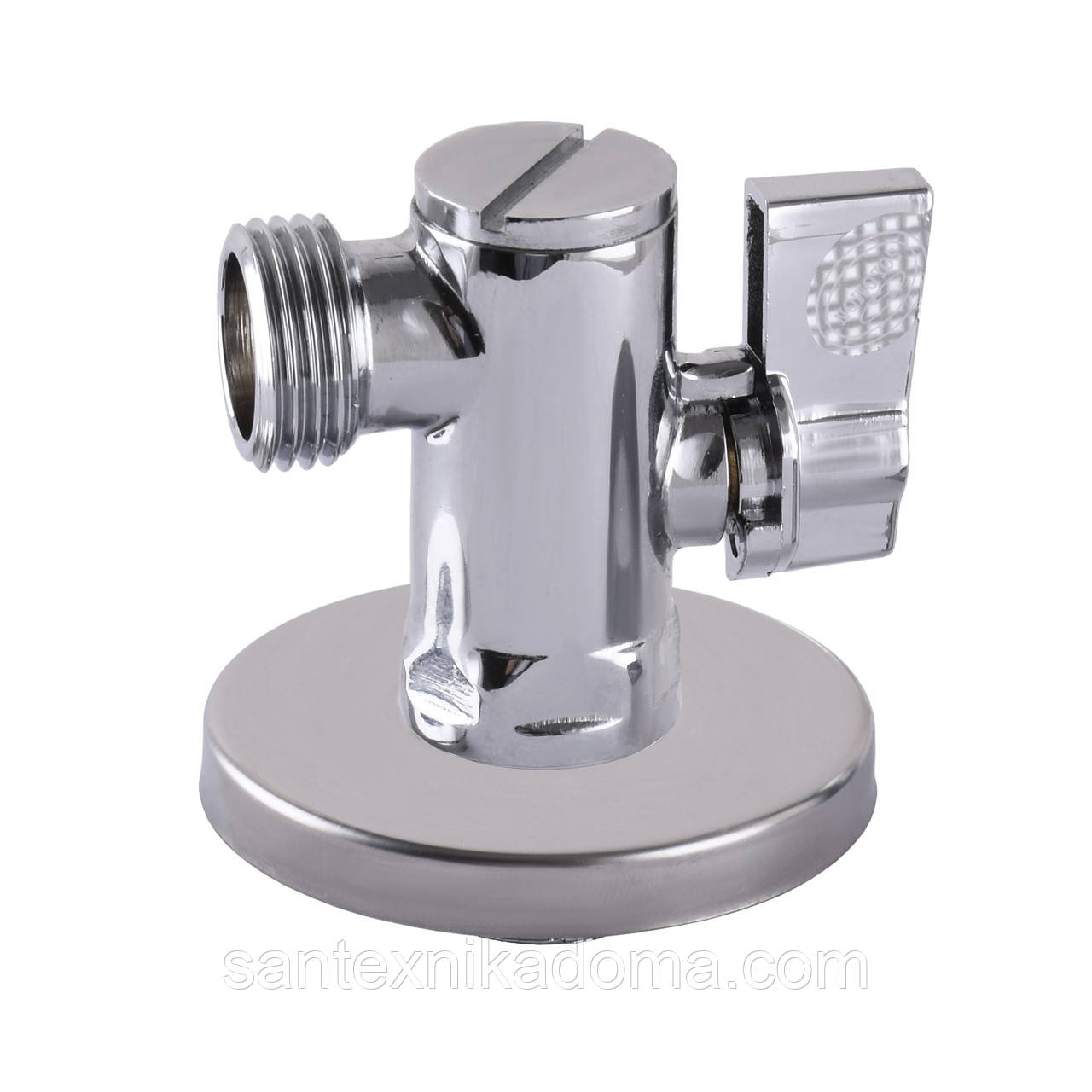 Кран кутовий кульовий  з фільтром SOLOMON 1/2″x3/4″ А7041(7043)