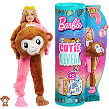 Лялька Барбі Сюрприз Друзі з джунглів Мавпа Barbie Cutie Reveal HKR01