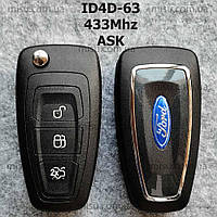 Ключ Ford Kuga C-Max Focus Fiesta Mondeo Galaxy ID4D 433Mhz ASK