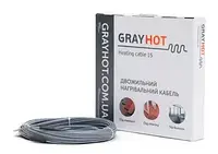 Нагревательный кабель в стяжку GrayHot / 13 м / 1 - 1.5 м² / 186 Вт