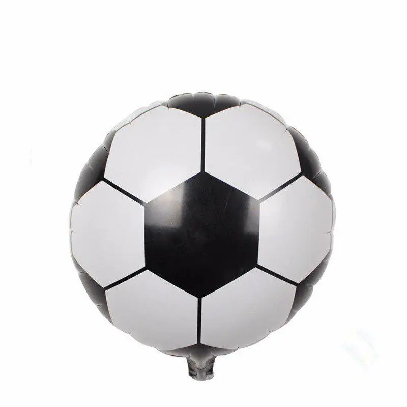 Куля фольгована міні фігура 25 см Футбольний м'яч Білий та чорний